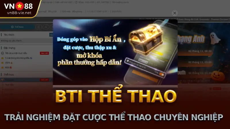 sảnh BTI thể thao trên trang nhà cái VN88